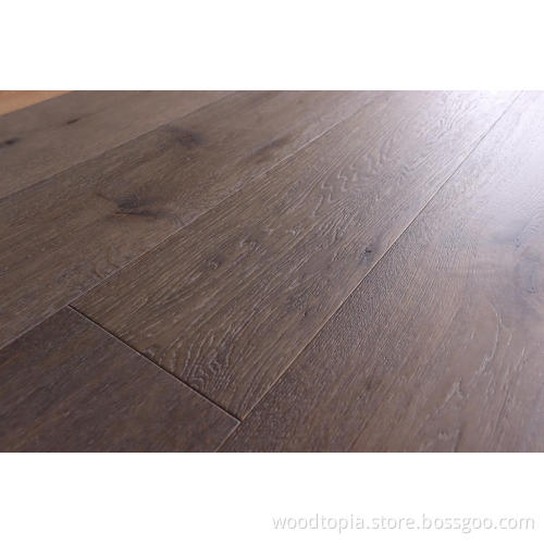 4mm Brush Cut Oak Floor Engineer Wooden Floor
